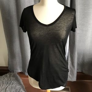 Basic Black V-Neck T-shirt
